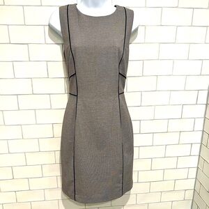 H&M Gray Fitted Sleeveless Dress